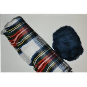 Vintage New Never Worn Woman's Scarf And Ear Muff Set Cold Weather Wear Winter